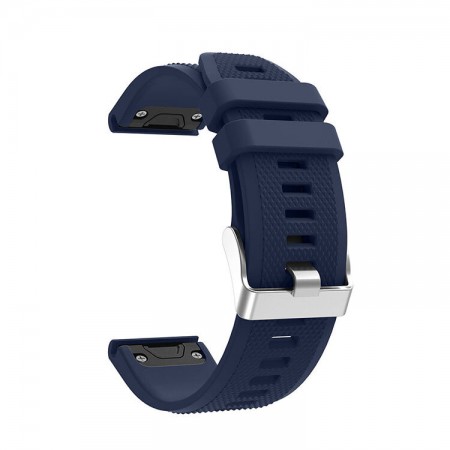 Силіконовий ремінець ArmorStandart Silicone Line для Garmin 22 мм Dark Blue