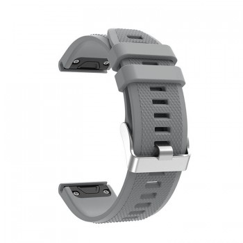 Ремінець силіконовий ArmorStandart Silicone Line для Garmin 22 мм, сірий Ремінець силіконовий ArmorStandart Silicone Line для Garmin 22 мм, сірий