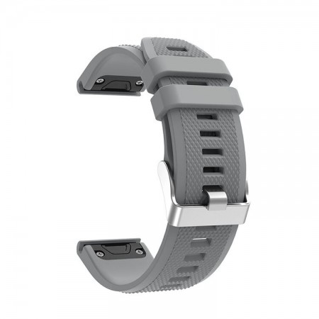 Ремінець силіконовий ArmorStandart Silicone Line для Garmin 22 мм, сірий