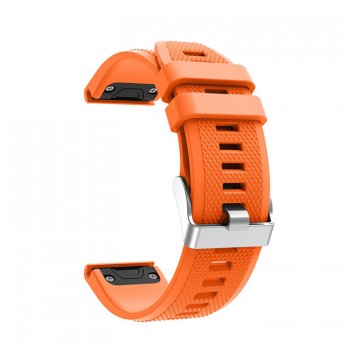 Силіконовий ремінець ArmorStandart Silicone Line для Garmin 22 мм, помаранчевий Силіконовий ремінець ArmorStandart Silicone Line для Garmin 22 мм, помаранчевий