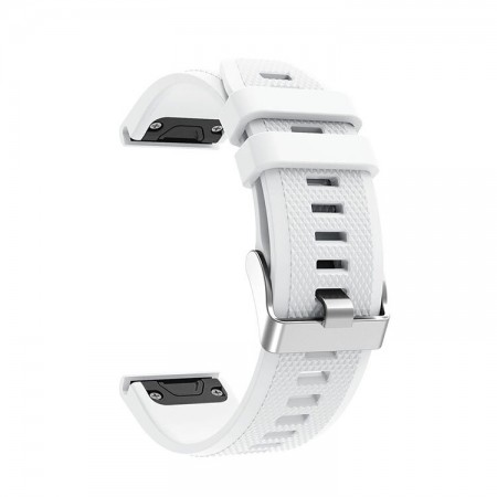 Силіконовий ремінець ArmorStandart Silicone Line для Garmin 22 mm, білий