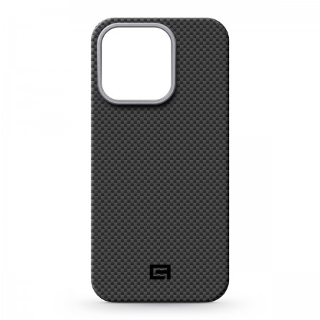 Чохол ArmorStandart BlackIcon Kevlar MagCase для Apple iPhone 15 Pro Max, Kevlar, Black (чорний)