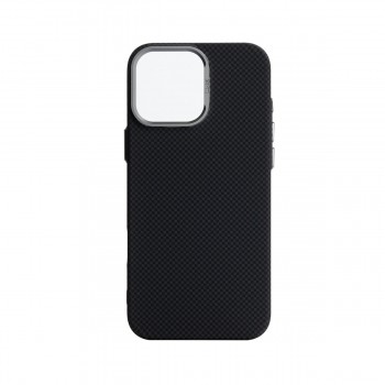Чехол ArmorStandart LikeCarbon2 MagCase с имитацией карбона для Apple iPhone 15 Pro Max, черный (Kevlar Black)