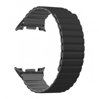 Ремінець для смарт-годинника ArmorStandart MagLink для Samsung Galaxy Watch 9 / 8 / 8 Classic, силікон, чорно-сірий Ремінець для смарт-годинника ArmorStandart MagLink для Samsung Galaxy Watch 9 / 8 / 8 Classic, силікон, чорно-сірий