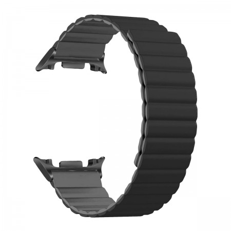 Ремешок для смарт-часов ArmorStandart MagLink для Samsung Galaxy Watch 9 / 8 / 8 Classic, силикон, чёрно-серый