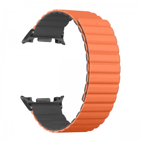 Силиконовый ремешок ArmorStandart MagLink для Samsung Galaxy Watch 9 / 8 / 8 Classic, Orange Grey