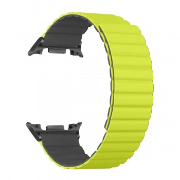 Силіконовий ремінець ArmorStandart MagLink для Samsung Galaxy Watch 9 / 8 / 8 Classic, Lime Grey (лайм/сірий) Силіконовий ремінець ArmorStandart MagLink для Samsung Galaxy Watch 9 / 8 / 8 Classic, Lime Grey (лайм/сірий)