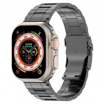 Ремінець ArmorStandart Metal для Apple Watch 49/46/45/44/42 мм (Series 1-3), Grey, титановий сплав