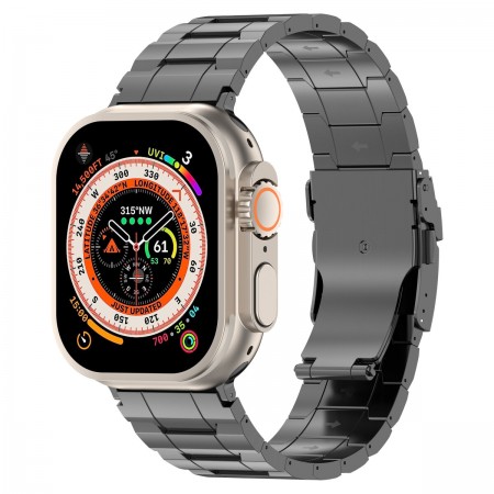 Ремінець ArmorStandart Metal для Apple Watch 49/46/45/44/42 мм (Series 1-3), Grey, титановий сплав