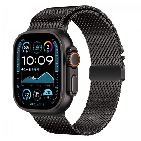 Ремешок ArmorStandart Milanese UltraLock для Apple Watch 42 (Series 12-10)/41/40/38, чёрный