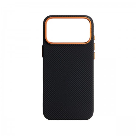 Чохол ArmorStandart LikeCarbon2 SE MagCase для Apple iPhone 17 Pro Max Kevlar Black Orange