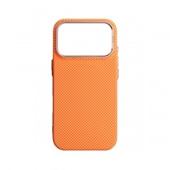 Чохол ArmorStandart LikeCarbon2 SE MagCase для iPhone 17 Pro, Kevlar Orange Rose Gold (помаранчевий)