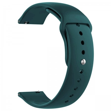 Силиконовый ремешок ArmorStandart Silicone Watch Strap 20 мм, тёмно-зелёный