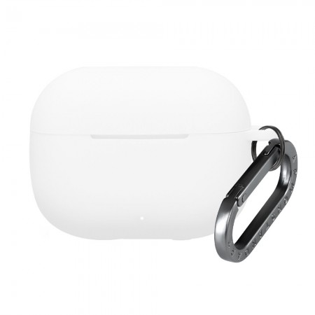 Силіконовий чохол для навушників Huawei FreeBuds SE 4 ArmorStandart Hang Case з карабіном, білий