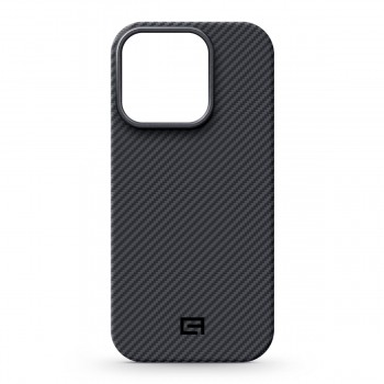 Чохол із кевлару з MagSafe ArmorStandart BlackIcon Aramid Twill MagCase для Apple iPhone 16 Pro, Black