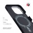 Чохол із кевлару з MagSafe ArmorStandart BlackIcon Aramid Plain MagCase для Apple iPhone 16 Pro, Black
