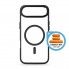 Чохол-накладка з MagSafe ArmorStandart Unit MagCase для Apple iPhone 17 Air Black + Orange Button Set