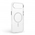 Чохол-накладка з MagSafe ArmorStandart Unit MagCase для Apple iPhone 17 Air, Matte Clear Silver + Orange Button Set