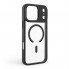 Прозорий чохол MagSafe ArmorStandart Unit-C MagCase для Apple iPhone 17 Pro + набір кнопок, Black (чорний)