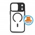 Чехол-накладка ArmorStandart Unit-C MagCase для Apple iPhone 17 Pro Max, чёрный + набор оранжевых кнопок