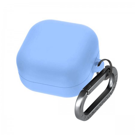 Чехол для наушников ArmorStandart Hang Case для Samsung Galaxy Buds 4 / 4 Pro, силикон 2 мм, с карабином, светло-голубой