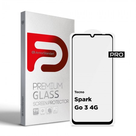 Захисне скло ArmorStandart Pro для Tecno Spark Go 3 4G, діагональ 6.74