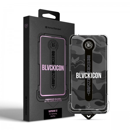 Защитное стекло с аппликатором ArmorStandart Black Icon Supreme EZ для Samsung S26 Plus, 6.7