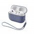 Силиконовый чехол ArmorStandart Silicone Case with straps для Apple AirPods Pro 3 с ремешком, темно-фиолетовый