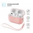 Силіконовий чохол із ремінцем ArmorStandart Silicone Case with straps для Apple AirPods Pro 3, Pink