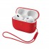 Силіконовий чохол із ремінцем ArmorStandart Silicone Case with straps для Apple AirPods Pro 3, Red