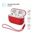 Силіконовий чохол із ремінцем ArmorStandart Silicone Case with straps для Apple AirPods Pro 3, Red