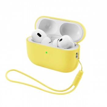 Чохол для навушників ArmorStandart Silicone Case with straps для Apple AirPods Pro 3, Yellow (жовтий)