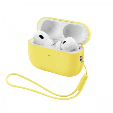 Чехол для наушников ArmorStandart Silicone Case with straps для Apple AirPods Pro 3, Yellow (жёлтый)