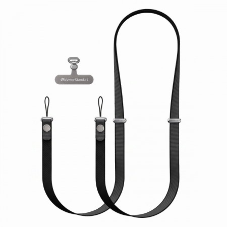 Ремешок для смартфона ArmorStandart Solo Cross, Black (черный)