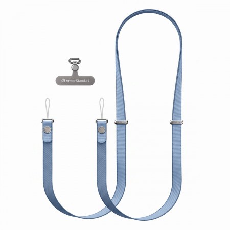 Ремінець для смартфона ArmorStandart Solo Cross, Light Blue (блакитний)