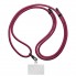 Ремешок для смартфона ArmorStandart Rope Black Burgundy with Clear holder, Black Burgundy (бордовый)