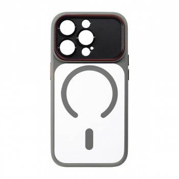 Чохол MagSafe з металевою рамкою камери ArmorStandart Y17 MagCase для Apple iPhone 14 Pro, Grey