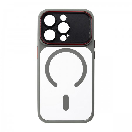 Чохол MagSafe з металевою рамкою камери ArmorStandart Y17 MagCase для Apple iPhone 14 Pro, Grey
