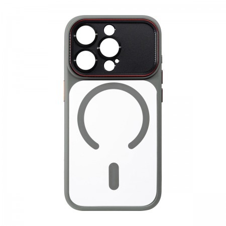 Чохол-накладка ArmorStandart Y17 MagCase для Apple iPhone 15 Pro, TPU + PC, сірий