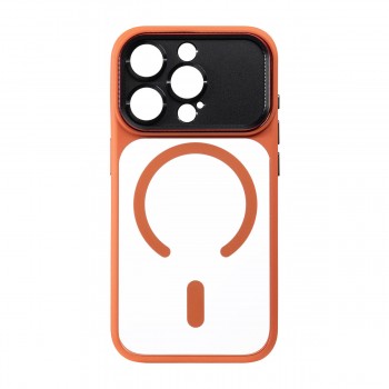 Чохол MagSafe з металевою рамкою камери ArmorStandart Y17 MagCase для Apple iPhone 15 Pro, Orange