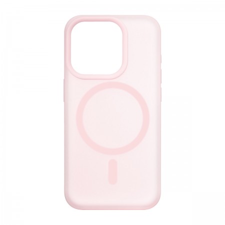 Силиконовый чехол MagSafe ArmorStandart Mystiq MagCase для Apple iPhone 15 Pro, Light Pink
