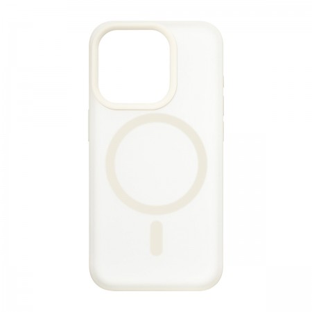 Силіконовий чохол MagSafe ArmorStandart Mystiq MagCase для Apple iPhone 15 Pro, White