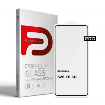 Захисне скло ArmorStandart Pro для Samsung Galaxy S26 FE 5G з рамкою, товщина 0,3 мм Захисне скло ArmorStandart Pro для Samsung Galaxy S26 FE 5G з рамкою, товщина 0,3 мм