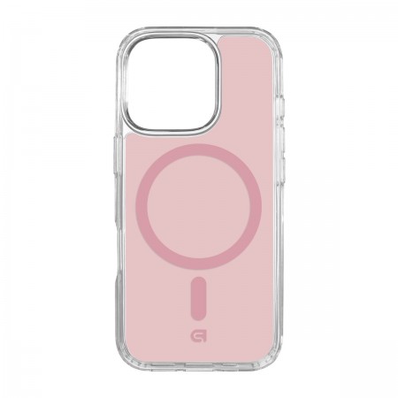 Чохол ArmorStandart Clear Hybrid MagCase для Apple iPhone 16 Pro Pink