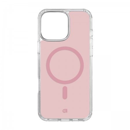 Прозорий чохол MagSafe ArmorStandart Clear Hybrid MagCase для Apple iPhone 16 Pro Max, Pink (рожевий)
