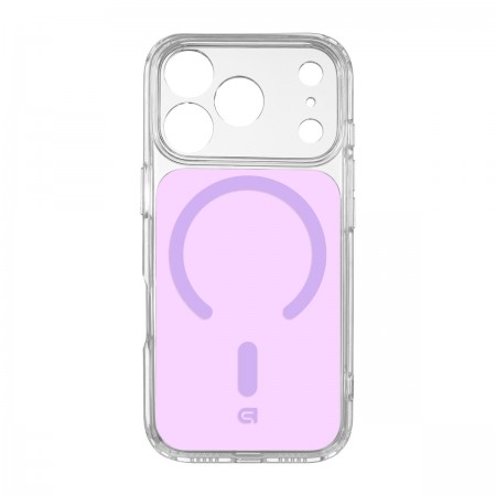 Прозорий чохол з MagSafe ArmorStandart Clear Hybrid MagCase для Apple iPhone 18 Pro / 17 Pro, Lavender