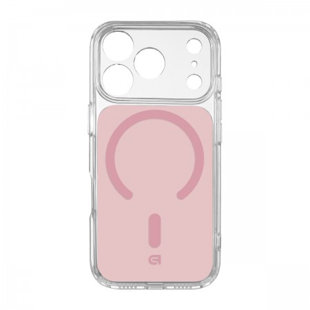 Прозорий чохол з MagSafe ArmorStandart Clear Hybrid MagCase для Apple iPhone 18 Pro / 17 Pro, Pink