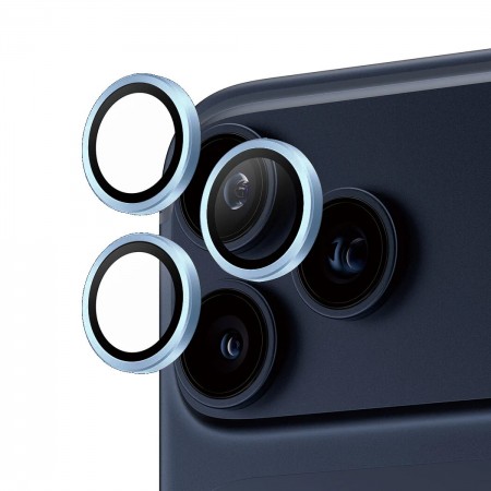 Захисне скло для камери iPhone 18 Pro/18 Pro Max ArmorStandart AR, 3D, з рамкою, темно-блакитний