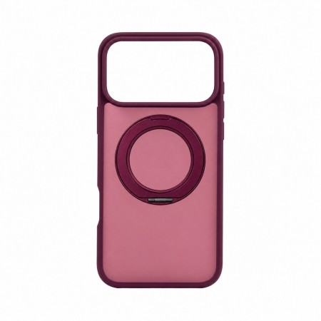 Чохол-накладка з підставкою та MagSafe ArmorStandart Unit Stand2 для Apple iPhone 18 Pro Max / 17 Pro Max, Dark Cherry