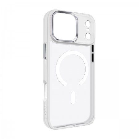 Чохол-накладка з MagSafe ArmorStandart Unit MagCase для Apple iPhone 18 Pro Max / 17 Pro Max, Matte Clear Silver